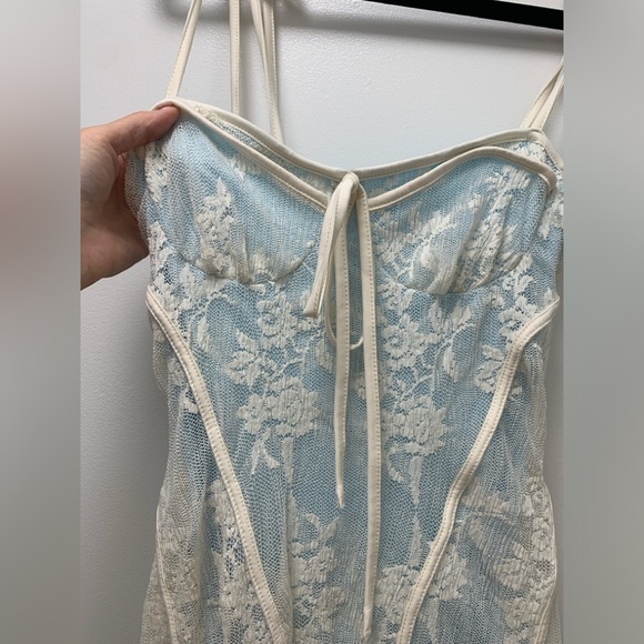 NWT Cider Floral Lace Mini Dress XXS - Picture 3 of 6